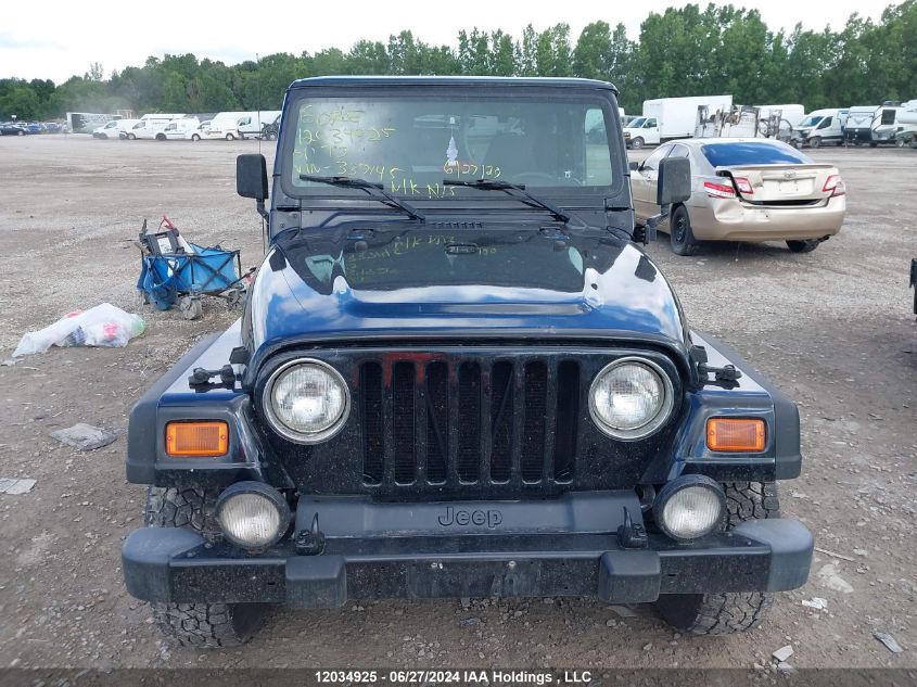 2001 Jeep Tj VIN: 1J4FA49S21P337145 Lot: 12034925