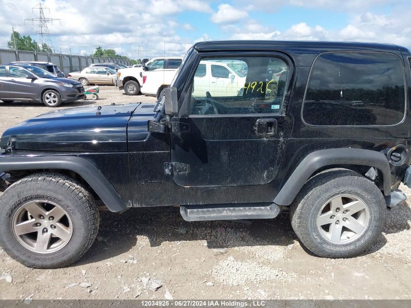 2001 Jeep Tj VIN: 1J4FA49S21P337145 Lot: 12034925