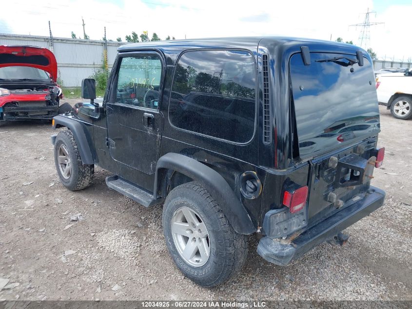 2001 Jeep Tj VIN: 1J4FA49S21P337145 Lot: 12034925