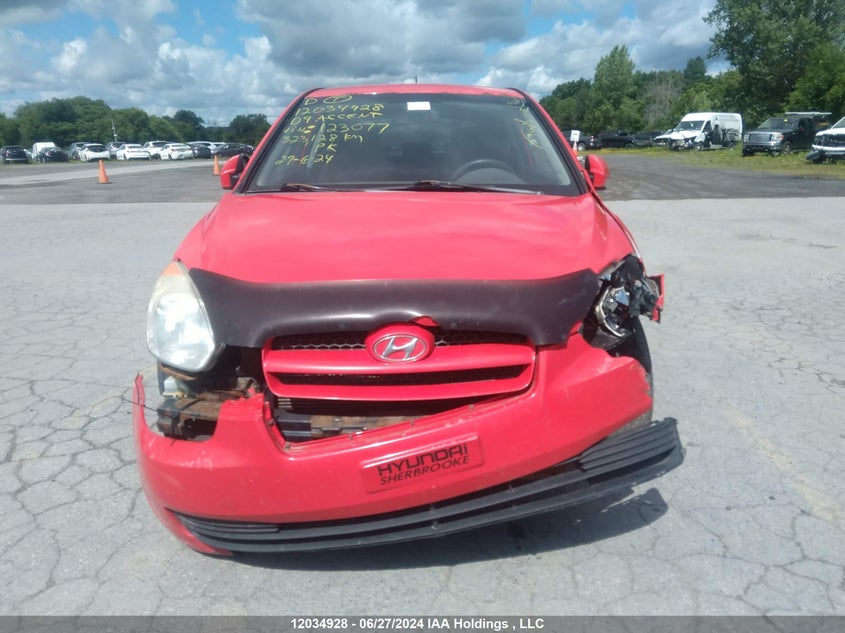 2009 Hyundai Accent Se VIN: KMHCN35C69U123077 Lot: 12034928
