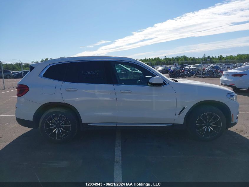 2020 BMW X3 VIN: 5UXTY5C05L9C56828 Lot: 12034943