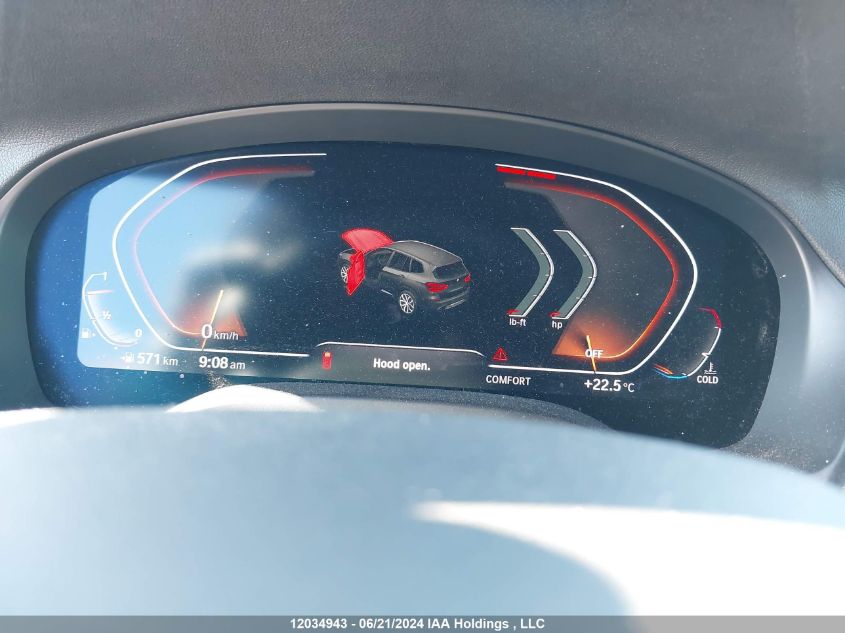 2020 BMW X3 VIN: 5UXTY5C05L9C56828 Lot: 12034943