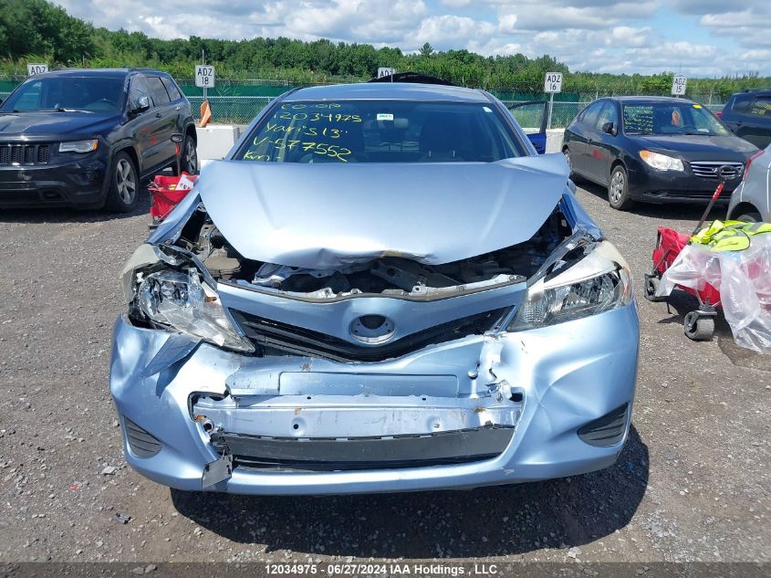 2013 Toyota Yaris Le VIN: JTDKTUD38DD567552 Lot: 12034975