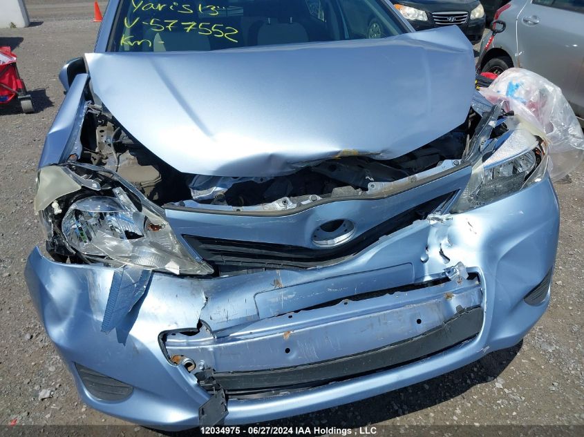 2013 Toyota Yaris Le VIN: JTDKTUD38DD567552 Lot: 12034975