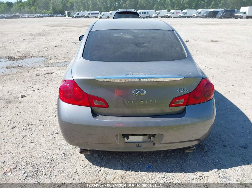 2007 Infiniti G35X VIN: JNKBV61F27M821117 Lot: 12034987