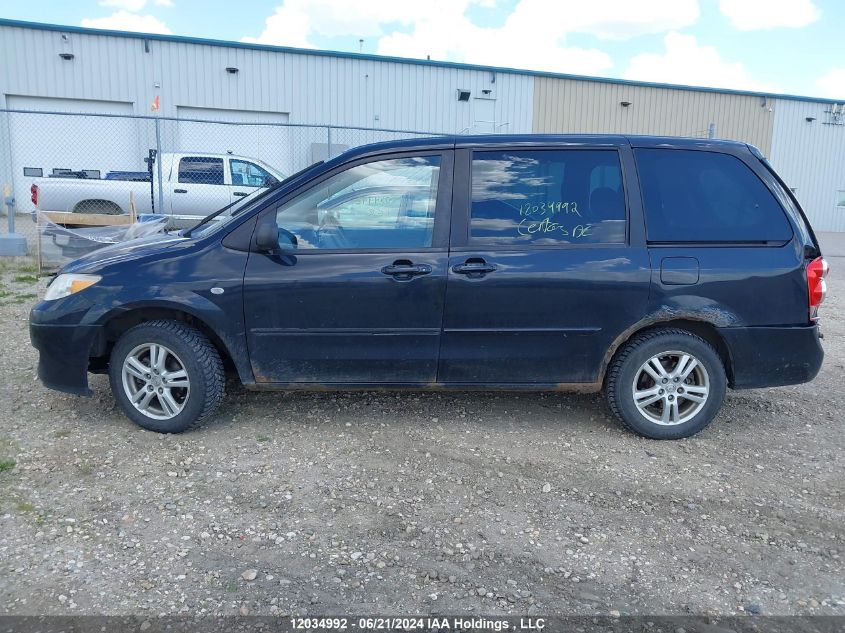 2005 Mazda Mpv Wagon VIN: JM3LW28AX50556433 Lot: 12034992