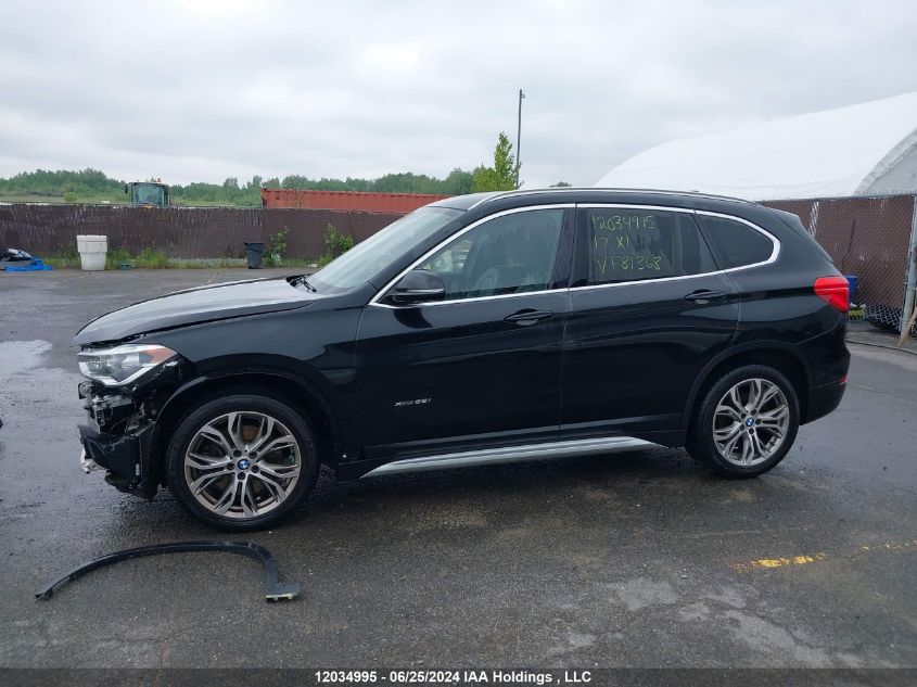 2017 BMW X1 VIN: WBXHT3C33H5F81368 Lot: 12034995