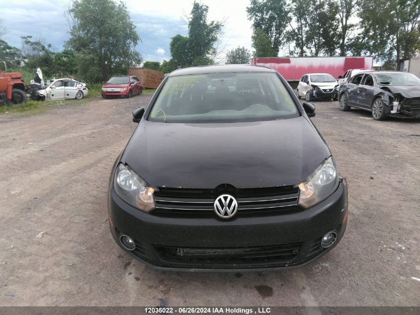 2011 Volkswagen Golf VIN: WVWDM7AJ2BW193371 Lot: 12035022