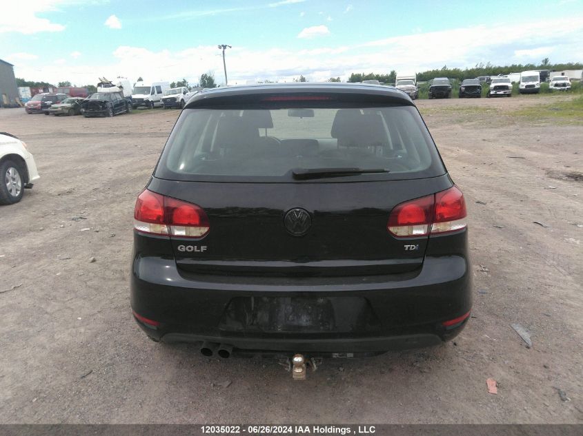 2011 Volkswagen Golf VIN: WVWDM7AJ2BW193371 Lot: 12035022