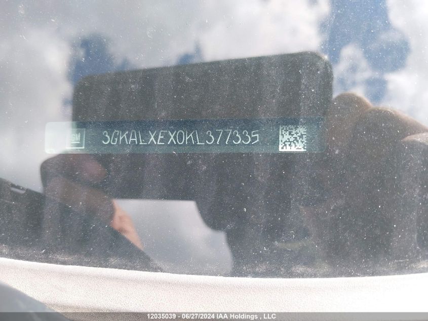 2019 GMC Terrain VIN: 3GKALXEX0KL377335 Lot: 12035039