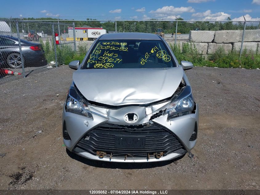 2018 Toyota Yaris Le/Se VIN: VNKKTUD36JA094271 Lot: 12035052