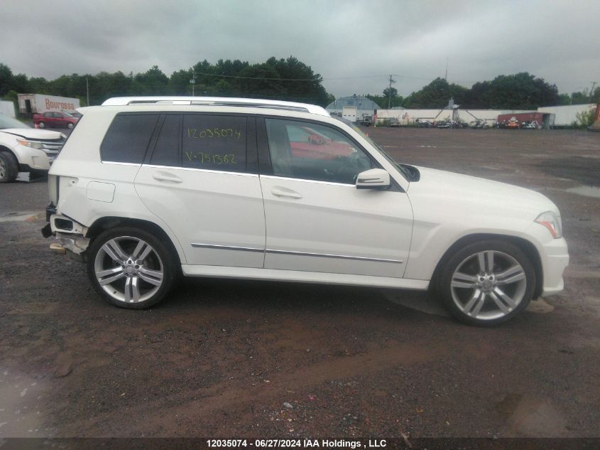 2012 Mercedes-Benz Glk 350 4Matic VIN: WDCGG8HB3CF751362 Lot: 12035074
