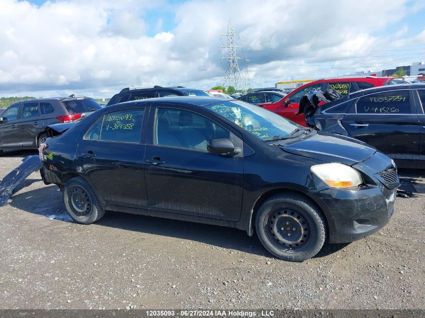 2010 Toyota Yaris VIN: JTDBT4K36A1387258 Lot: 12035093