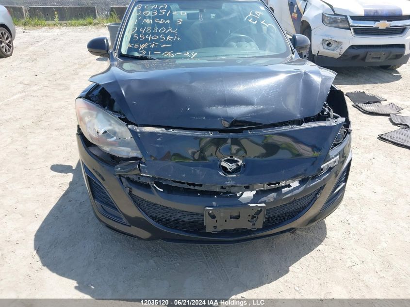 2011 Mazda Mazda3 VIN: JM1BL1UF5B1488072 Lot: 12035120