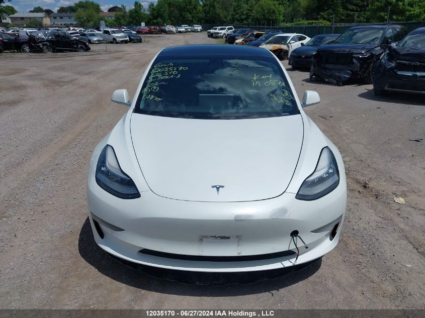 2020 Tesla Model 3 VIN: 5YJ3E1EB0LF626510 Lot: 12035170