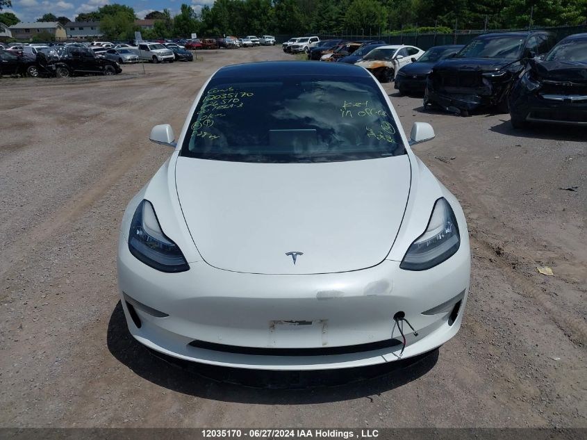 2020 Tesla Model 3 VIN: 5YJ3E1EB0LF626510 Lot: 12035170