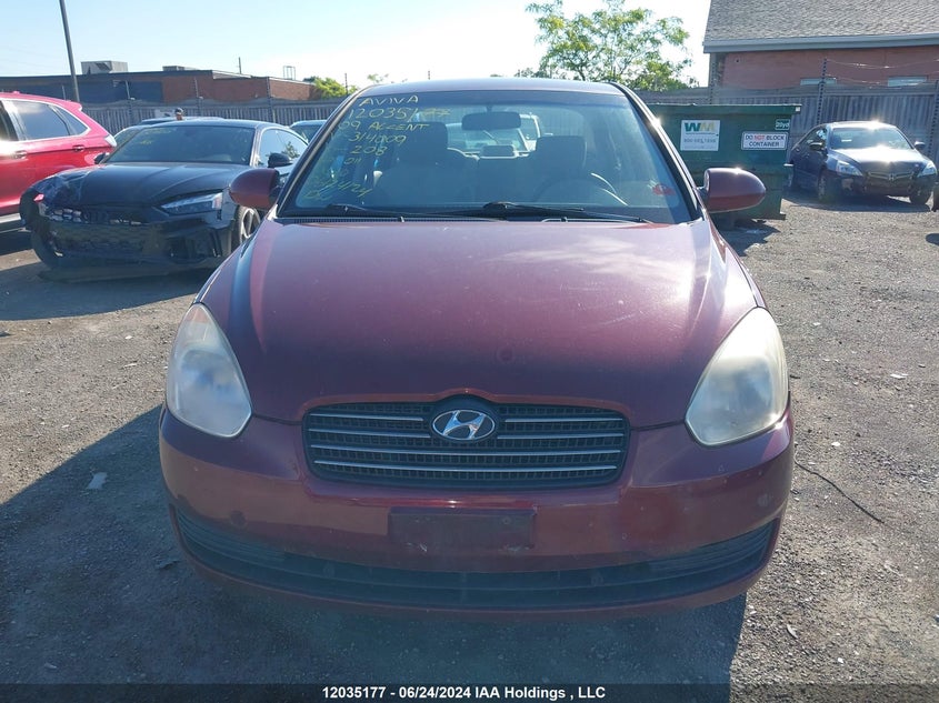 2009 Hyundai Accent VIN: KMHCN45C59U314009 Lot: 12035177