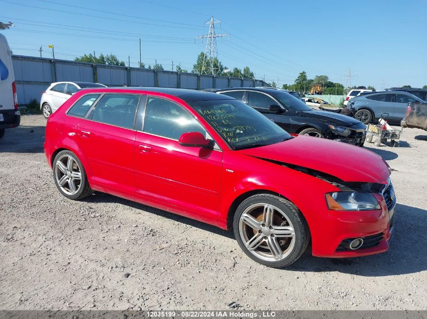 2011 Audi A3 VIN: WAUPFCFM8BA039793 Lot: 12035199