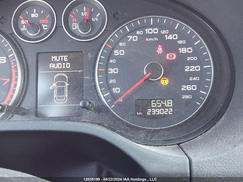 2011 Audi A3 VIN: WAUPFCFM8BA039793 Lot: 12035199