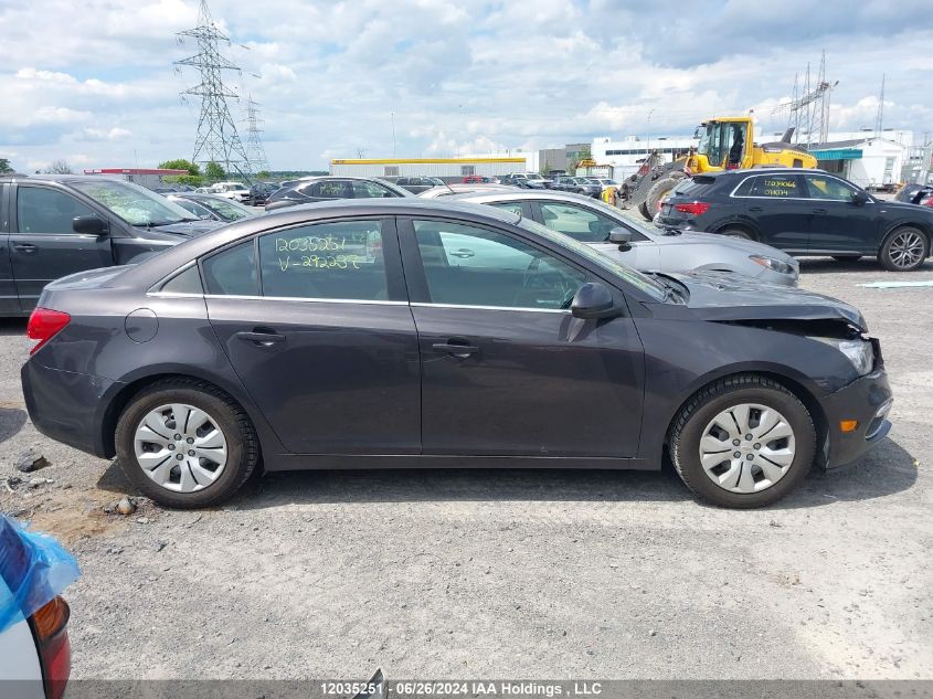 2015 Chevrolet Cruze Lt VIN: 1G1PC5SB5F7292237 Lot: 12035251