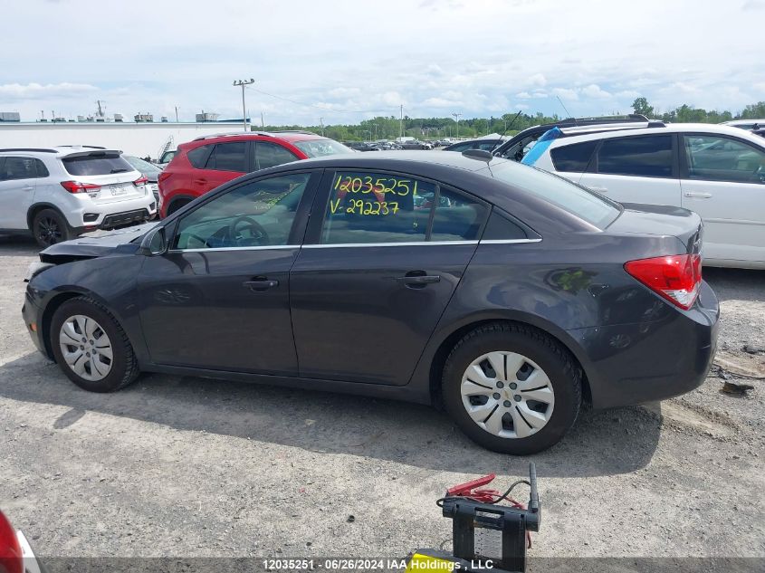 2015 Chevrolet Cruze Lt VIN: 1G1PC5SB5F7292237 Lot: 12035251