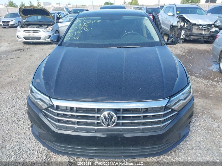 2021 Volkswagen Jetta VIN: 3VWE57BU1MM074351 Lot: 12035269