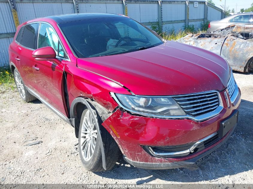 2016 Lincoln Mkx Reserve VIN: 2LMTJ8LRXGBL80718 Lot: 12035284