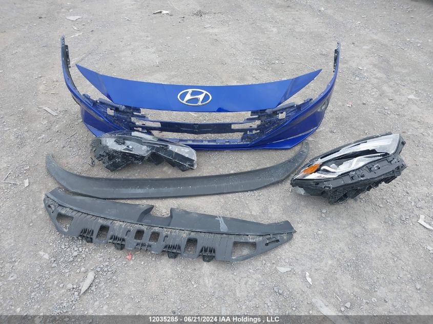 2022 Hyundai Elantra Sel VIN: KMHLM4AG8NU335412 Lot: 12035285