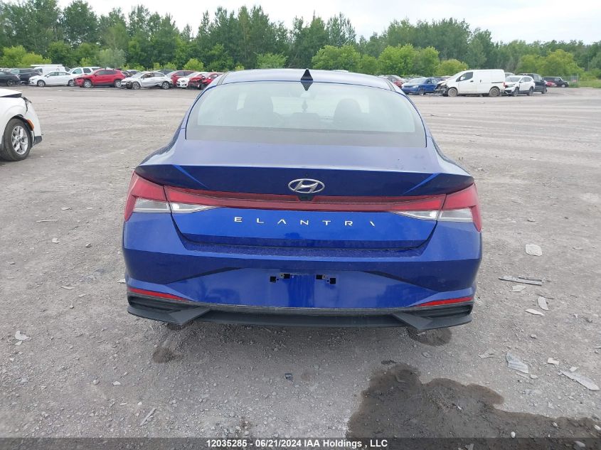 2022 Hyundai Elantra Sel VIN: KMHLM4AG8NU335412 Lot: 12035285