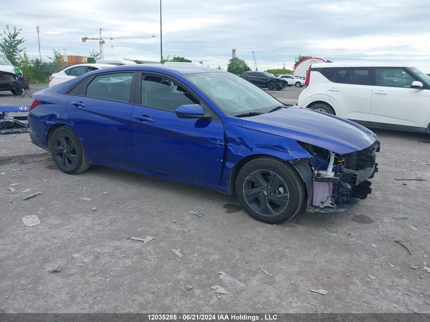 2022 Hyundai Elantra Sel VIN: KMHLM4AG8NU335412 Lot: 12035285