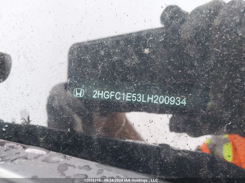 2020 Honda Civic Si Sedan VIN: 2HGFC1E53LH200934 Lot: 12035315