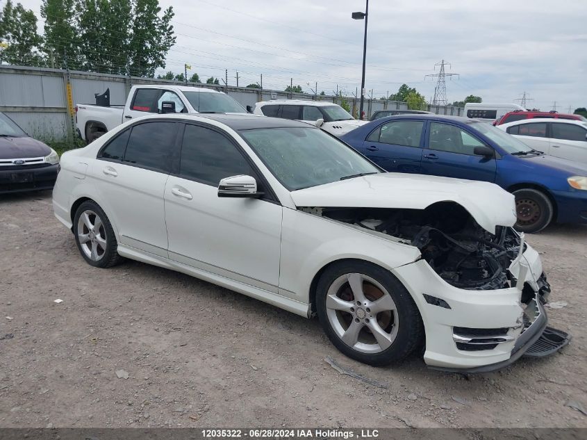 2012 Mercedes-Benz C-Class C 250 VIN: WDDGF8FB9CA636778 Lot: 12035322