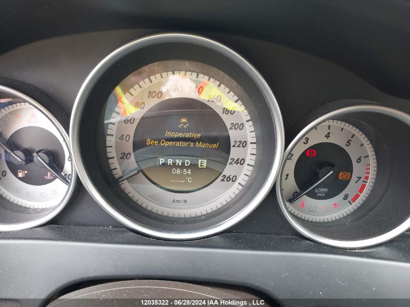 2012 Mercedes-Benz C-Class C 250 VIN: WDDGF8FB9CA636778 Lot: 12035322