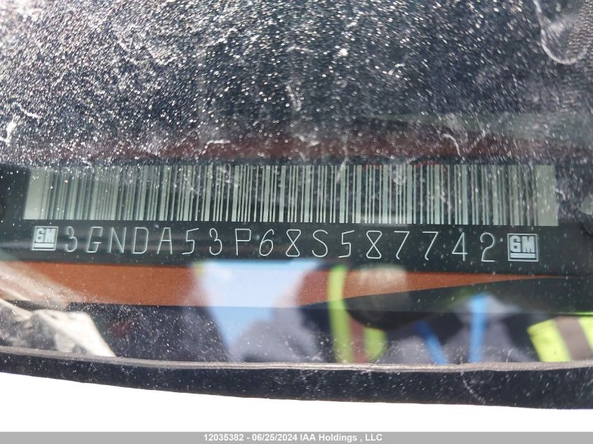 2008 Chevrolet Hhr Lt VIN: 3GNDA53P68S587742 Lot: 12035382