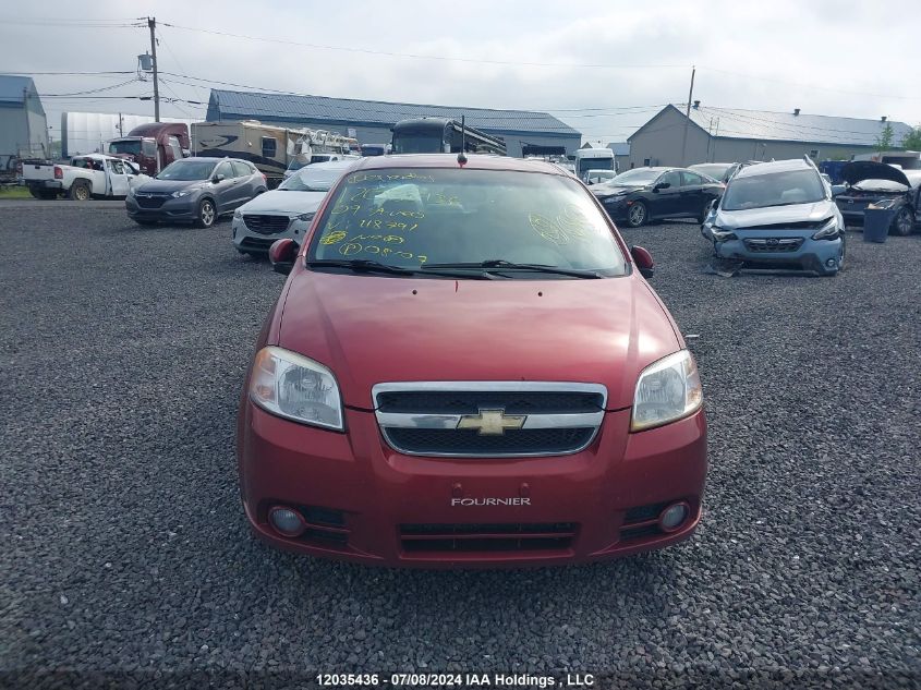 2009 Chevrolet Aveo Lt VIN: 3G1TX55E59L118791 Lot: 12035436