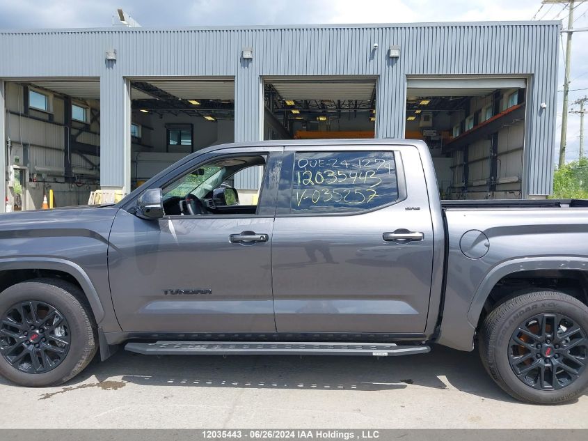 2022 Toyota Tundra Crewmax Sr/Crewmax Sr5 VIN: 5TFLA5DBXNX035257 Lot: 12035443