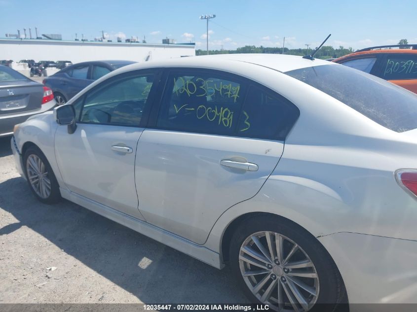 2013 Subaru Impreza Premium VIN: JF1GJAD6XDH004893 Lot: 12035447