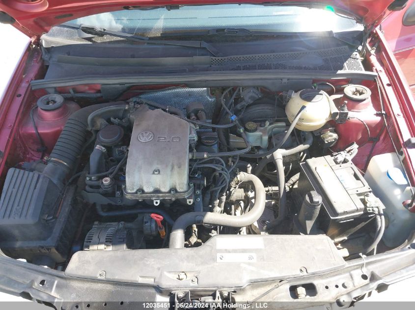 1997 Volkswagen Jetta Gls VIN: 3VWSL81H9VM050318 Lot: 12035451