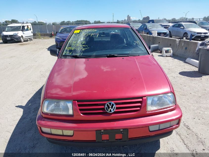 1997 Volkswagen Jetta Gls VIN: 3VWSL81H9VM050318 Lot: 12035451