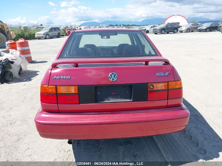 1997 Volkswagen Jetta Gls VIN: 3VWSL81H9VM050318 Lot: 12035451