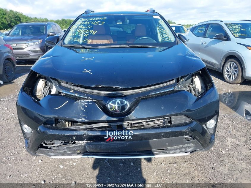 2016 Toyota Rav4 Limited VIN: 2T3DFREV3GW485698 Lot: 12035453
