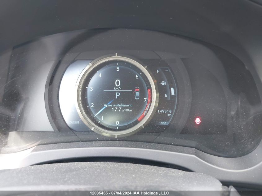 2014 Lexus Is 350 VIN: JTHCE1D21E5001473 Lot: 12035455