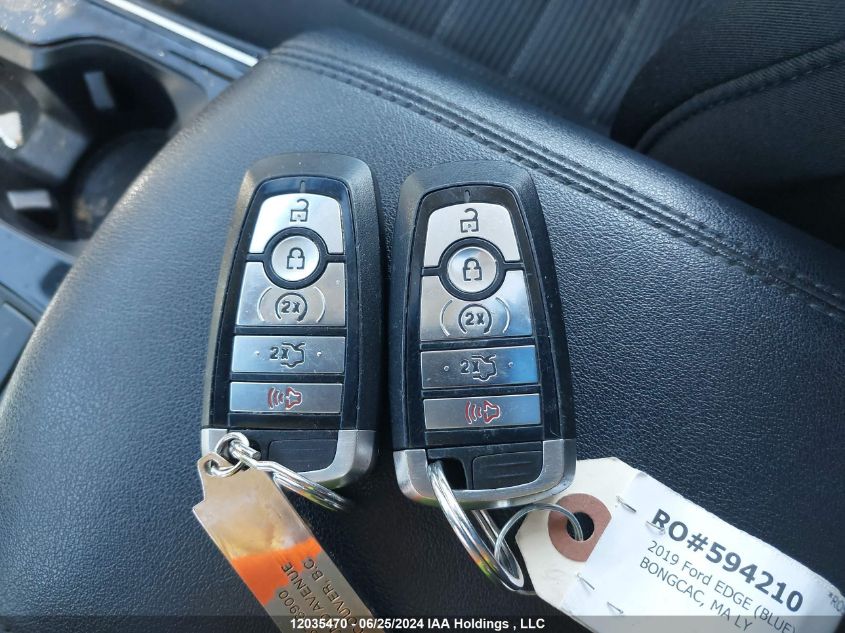 2019 Ford Edge Sel VIN: 2FMPK4J93KBB82402 Lot: 12035470