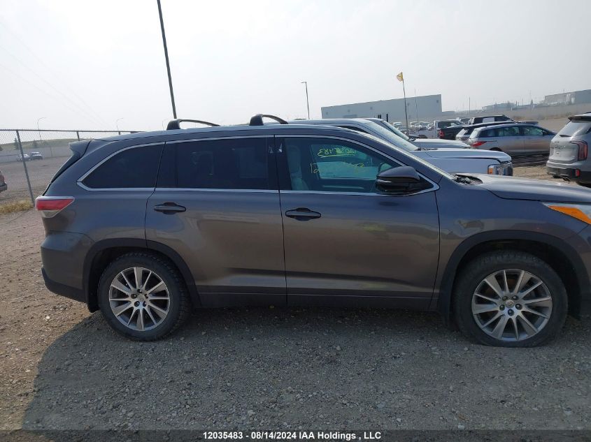 2014 Toyota Highlander Xle VIN: 5TDJKRFH2ES022411 Lot: 12035483