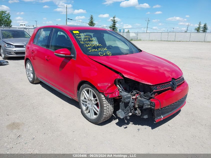 2011 Volkswagen Golf Gti VIN: WVWGV7AJXBW105595 Lot: 12035486