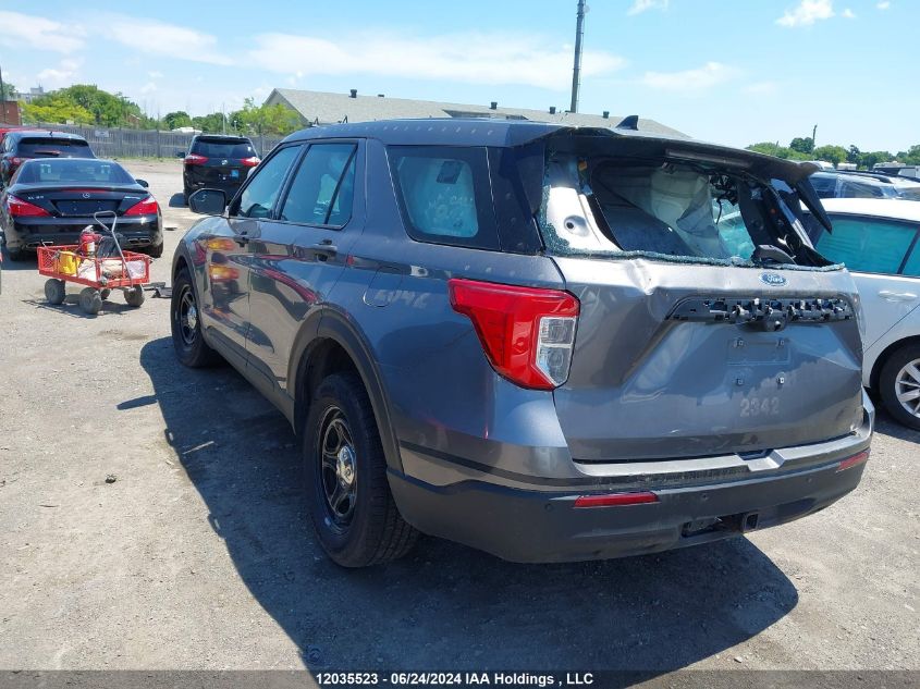 2020 Ford Explorer Police Interceptor VIN: 1FM5K8AB2LGB37222 Lot: 12035523