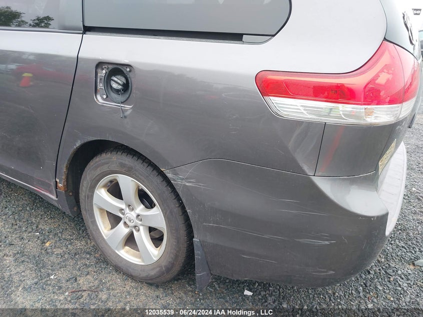 2012 Toyota Sienna V6 7 Passenger VIN: 5TDZK3DC8CS236811 Lot: 12035539