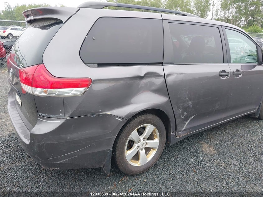 2012 Toyota Sienna V6 7 Passenger VIN: 5TDZK3DC8CS236811 Lot: 12035539