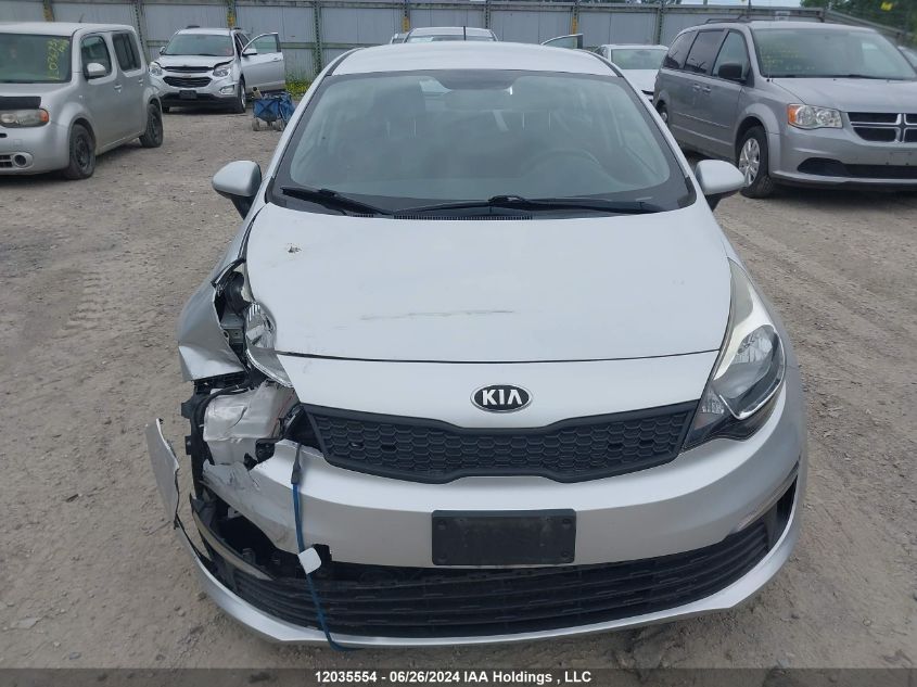 2016 Kia Rio Lx VIN: KNADM4A32G6653911 Lot: 12035554