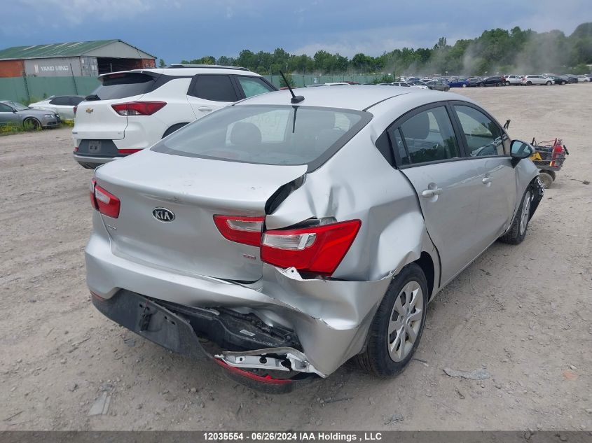 2016 Kia Rio Lx VIN: KNADM4A32G6653911 Lot: 12035554